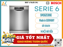 Máy rửa chén bát Bosch SMS6ZCI06E Series 6 Sấy Zeolith - Made in Germany